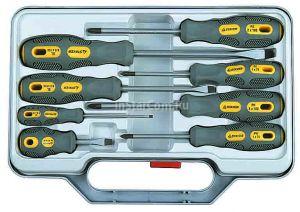 Набор-отвертка STAYER "Max-Grip" "Profi" намагниченные в кейсе, 8 предметов (2584-H8 G)   ― inStarCom