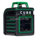 Лазерный уровень ADA Cube 360 Green Professional Edition (плюс Набор отвёрток из 16 предметов) 