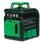 Лазерный уровень ADA Cube 2-360 Green Professional Edition (плюс Набор отвёрток из 16 предметов) 