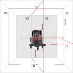 Лазерный уровень ADA ProLiner 4V Set (плюс Набор отвёрток из 16 предметов) 